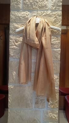 Foulard brillant bronze 