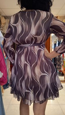 Robe courte cache coeur chocolat