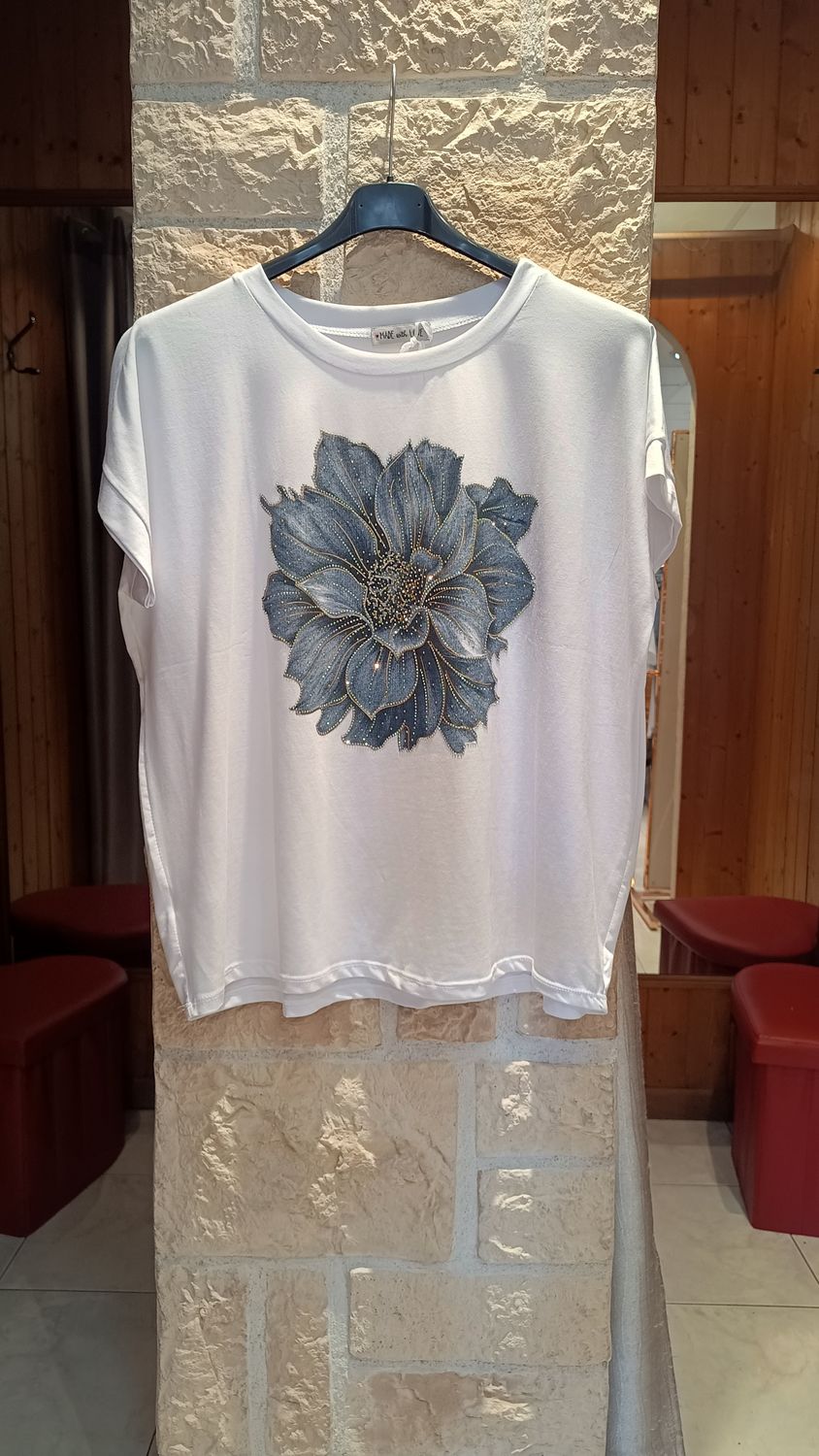 T-shirt Magnolia bleu marine T-shirt Magnolia bleu marine