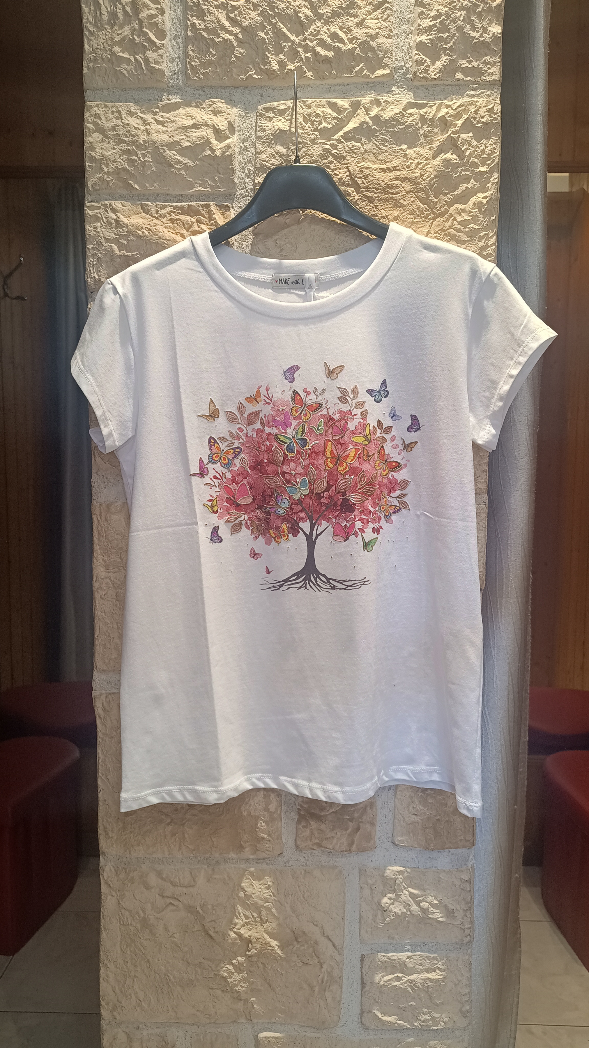 T-shirt Butterfly tree rose
