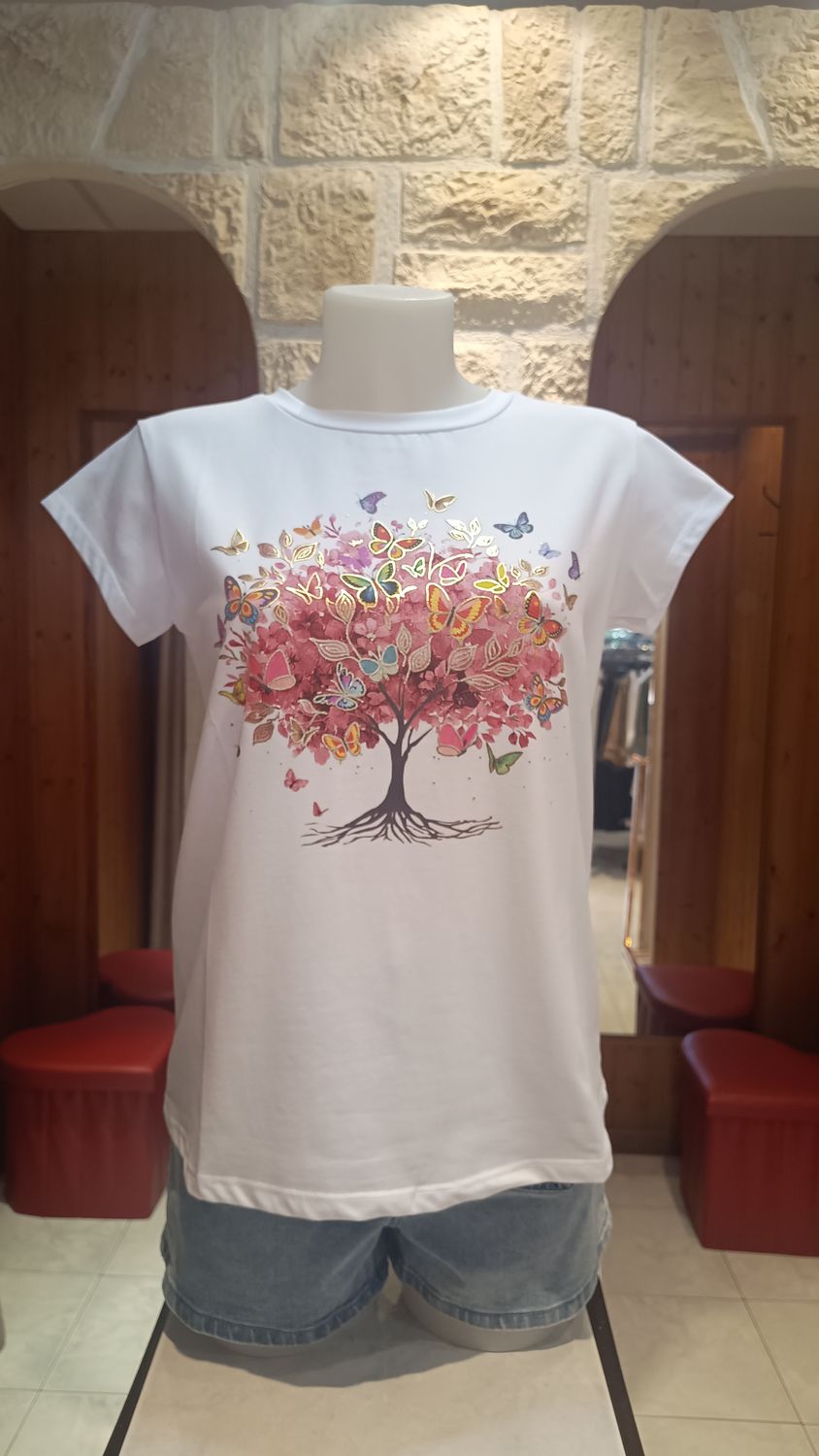 T-shirt Butterfly tree rose T-shirt Butterfly tree rose