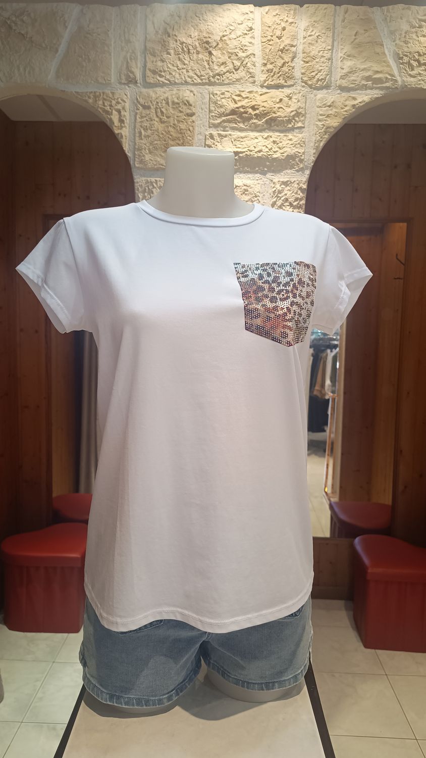 T-shirt poche Léo marron T-shirt poche Léo marron