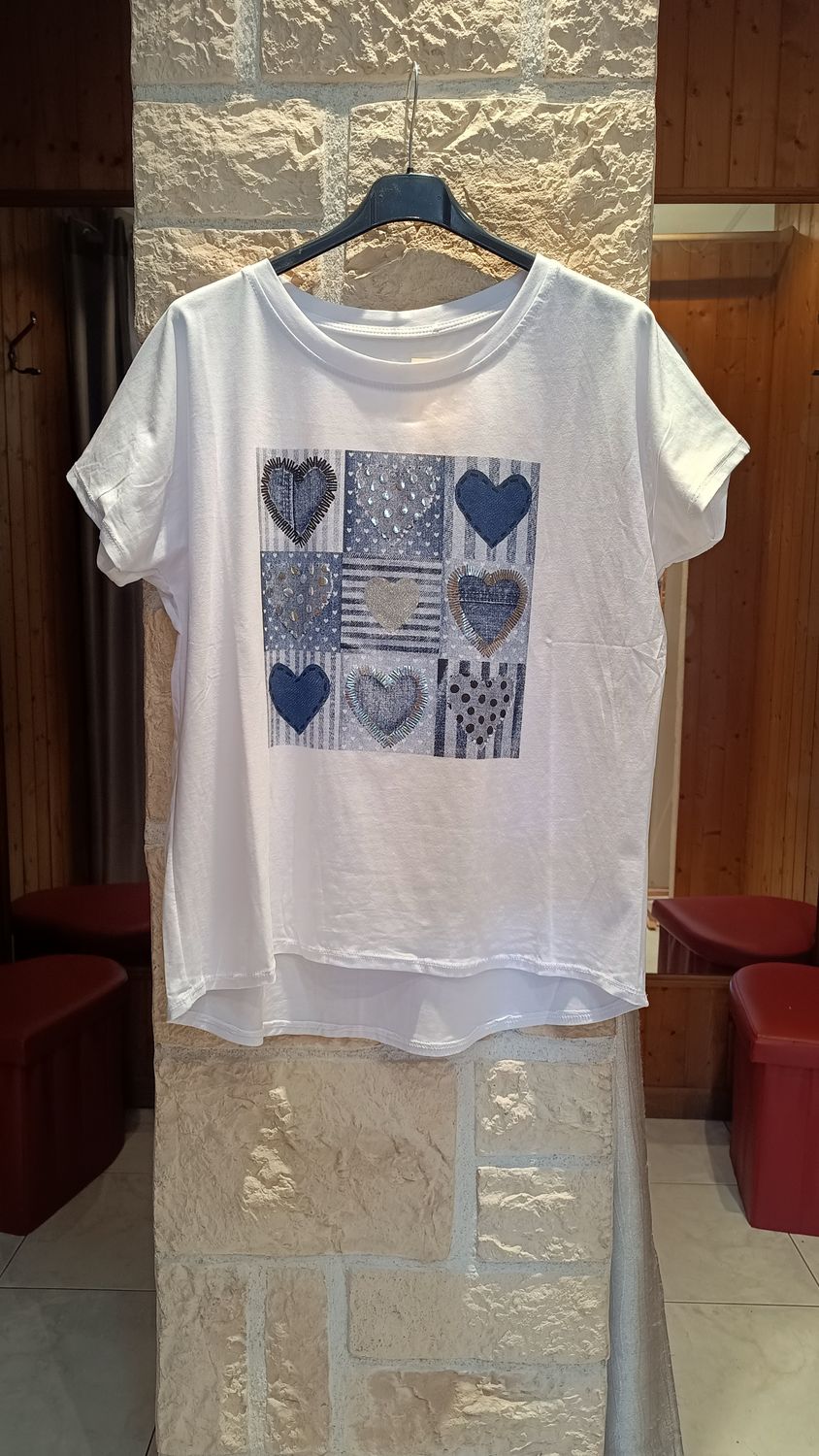 T-shirt TicTacToe bleu T-shirt TicTacToe bleu
