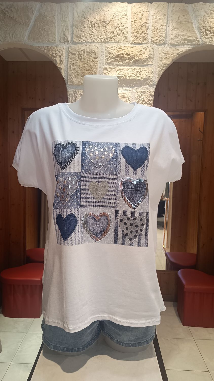 T-shirt TicTacToe bleu T-shirt TicTacToe bleu