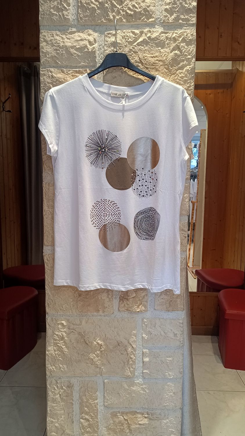 T-shirt Cercles blanc T-shirt Cercles blanc