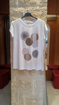 T-shirt Cercles blanc T-shirt Cercles blanc