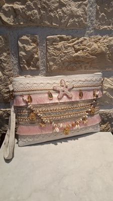 Pochette Étoile de mer écru 