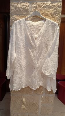 Chemisier broderie anglaise blanc 