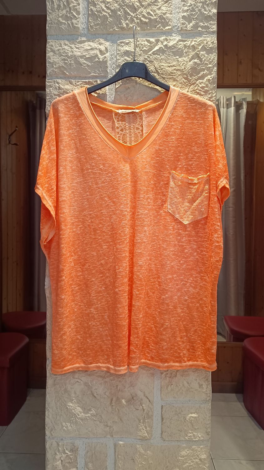 T-shirt oversize orange fluo T-shirt oversize orange fluo