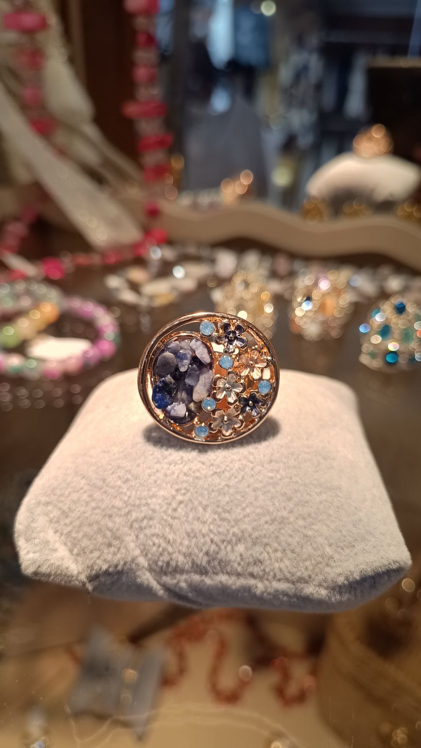 Bague jardin secret bleu Bague jardin secret bleu