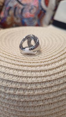 Bague Double noeud argenté