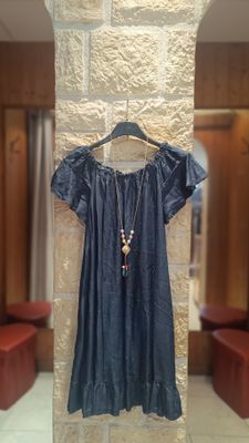 Robe jean bleu foncé 