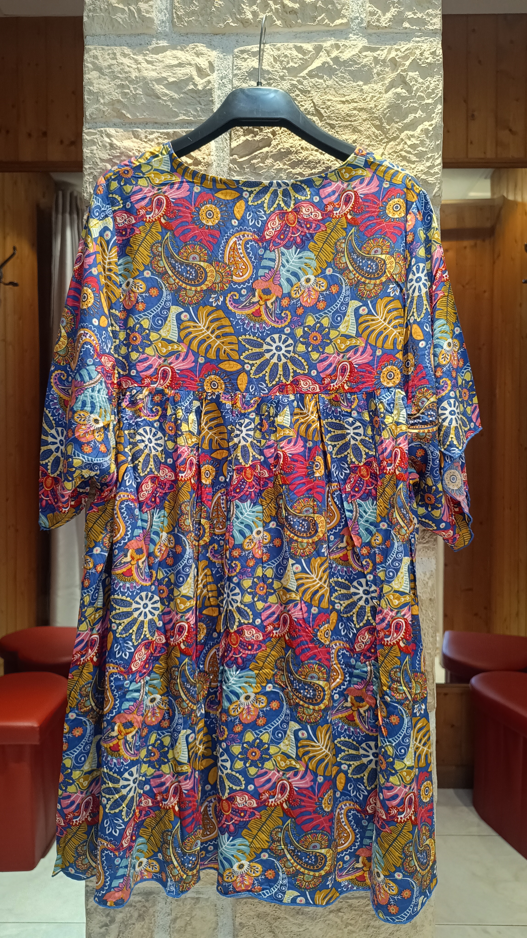 Robe courte Tropical multicolore