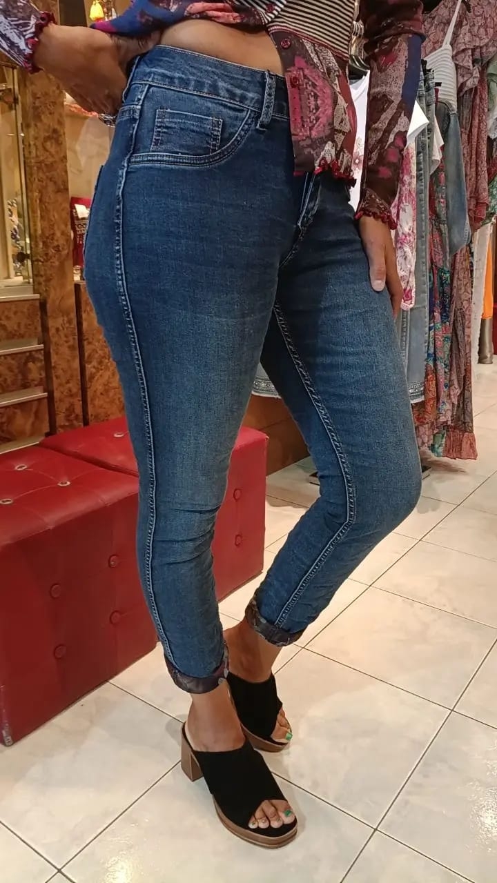 Jean réversible Jasmine multicolore