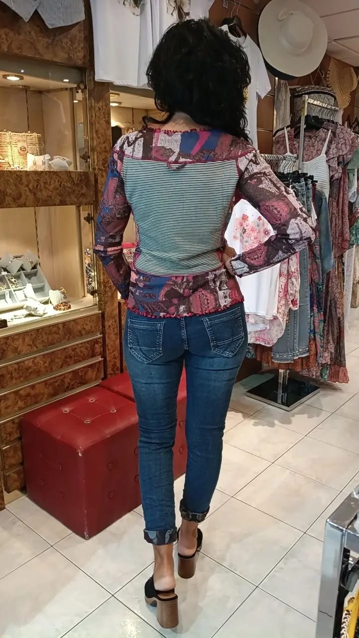Blouse boutonnée Desy rose