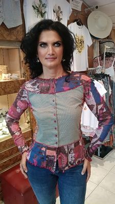 Blouse boutonnée Desy rose Blouse boutonnée Desy rose