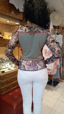Blouse boutonnée Desy noir