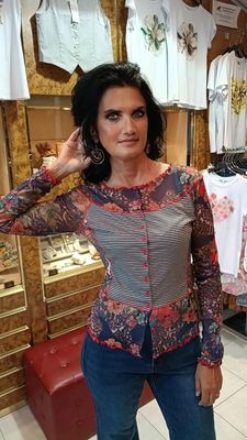 Blouse boutonnée Venice rouge Blouse boutonnée Venice rouge