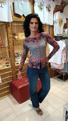 Blouse boutonnée Venice rouge