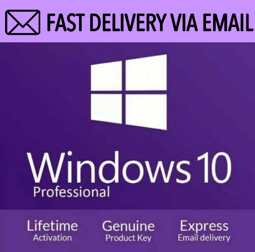 Microsoft Windows 10 Pro Professional 32/64bit Genuine License Key