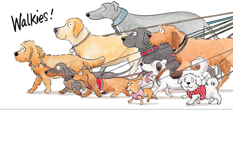 Walkies! Greetings Card