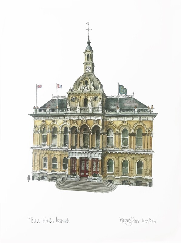 Town Hall, Ipswich print