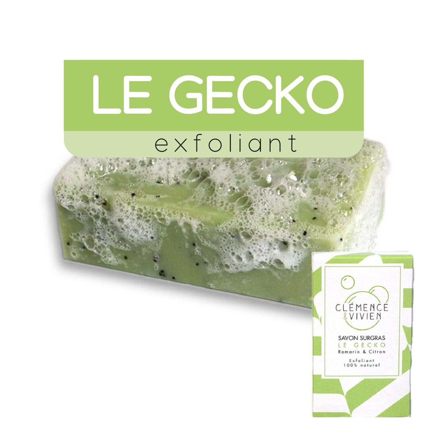Savons solides C&V, Votre choix: LE GECKO