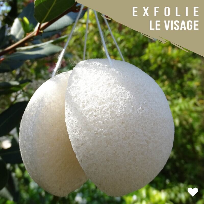 Éponge exfoliante en KONJAC