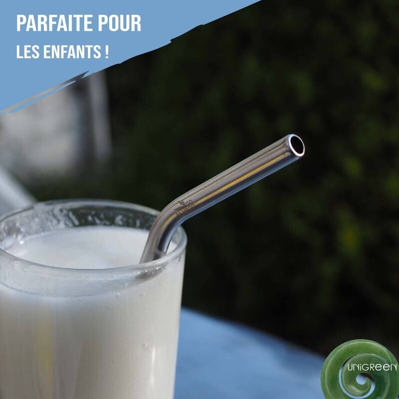 Paille réutilisable en inox