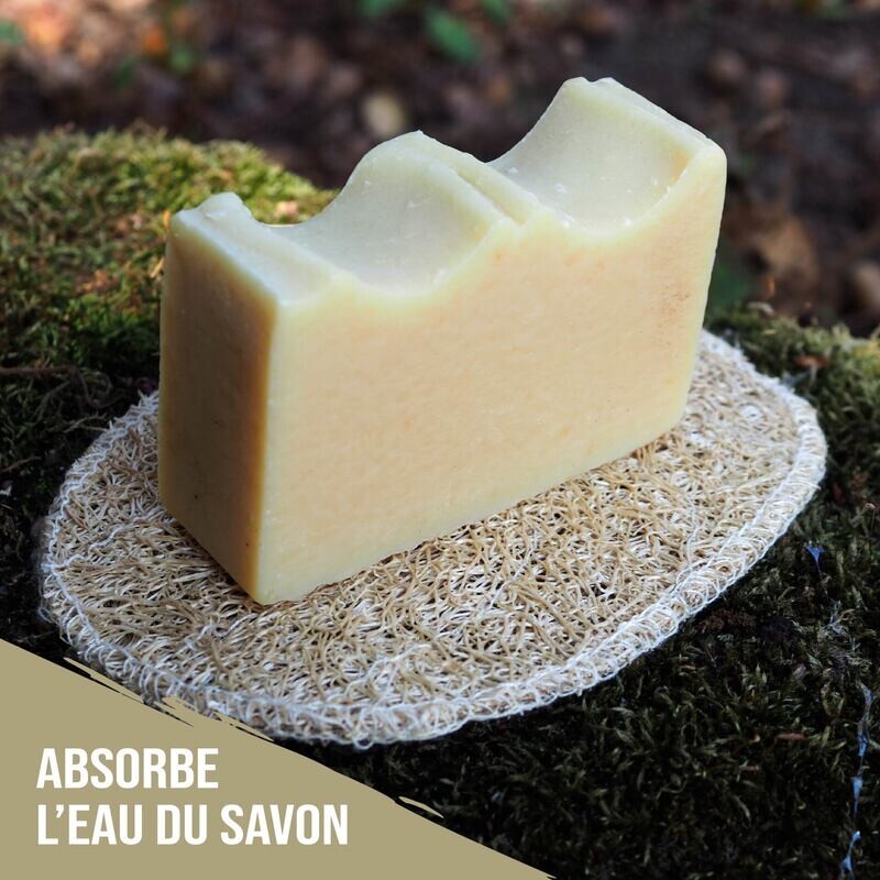 Porte-savon naturel en loofah