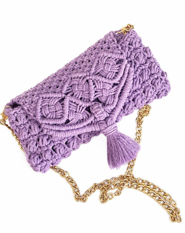Makrame Handtasche Cluch