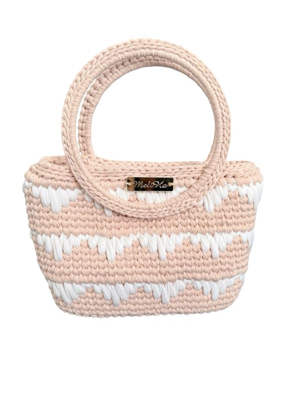 Design Handtasche / Umhängetasche weiß