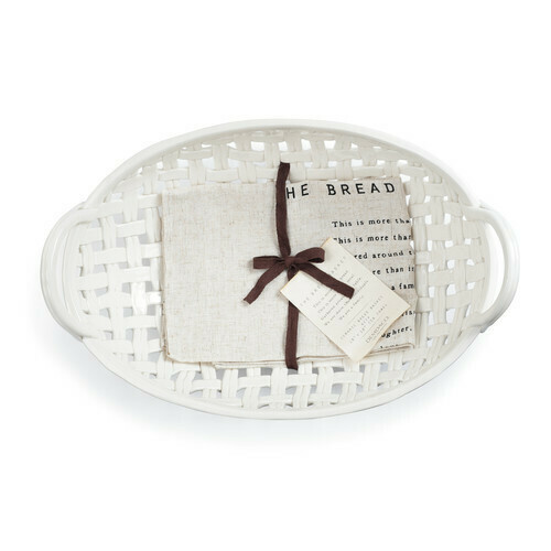 Demdaco Ceramic Bread Basket