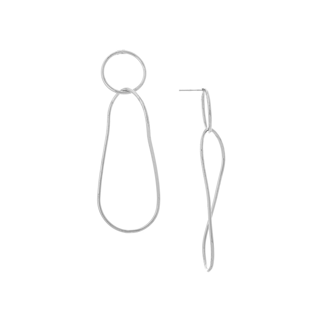 Yochi Tamara Earrings Silver