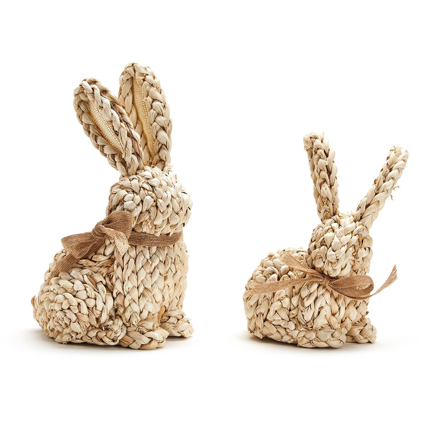 Two&#39;s Company Hand Crafted Bunnies Set