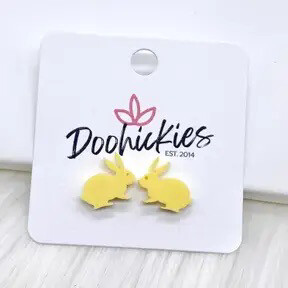 Yellow Bunny Earrings