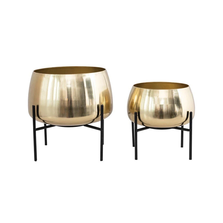Bloomingville Metal Planters With Stand