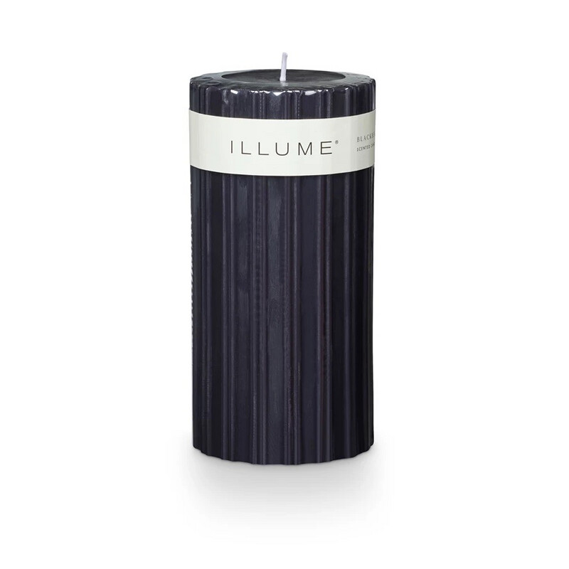 ILLUME Blackberry Absinthe Ribbed Pillar_3x6