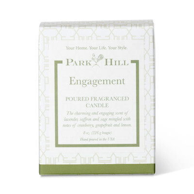 Park Hill Engagement Boxed Poured Glass Candle