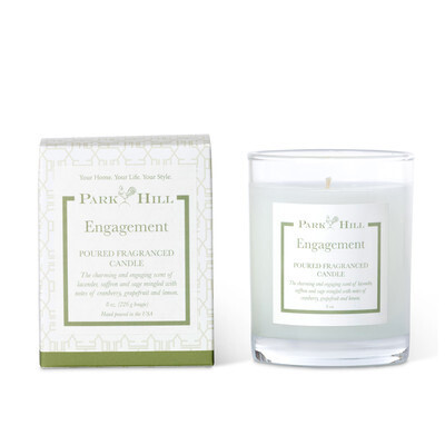 Park Hill Engagement Boxed Poured Glass Candle