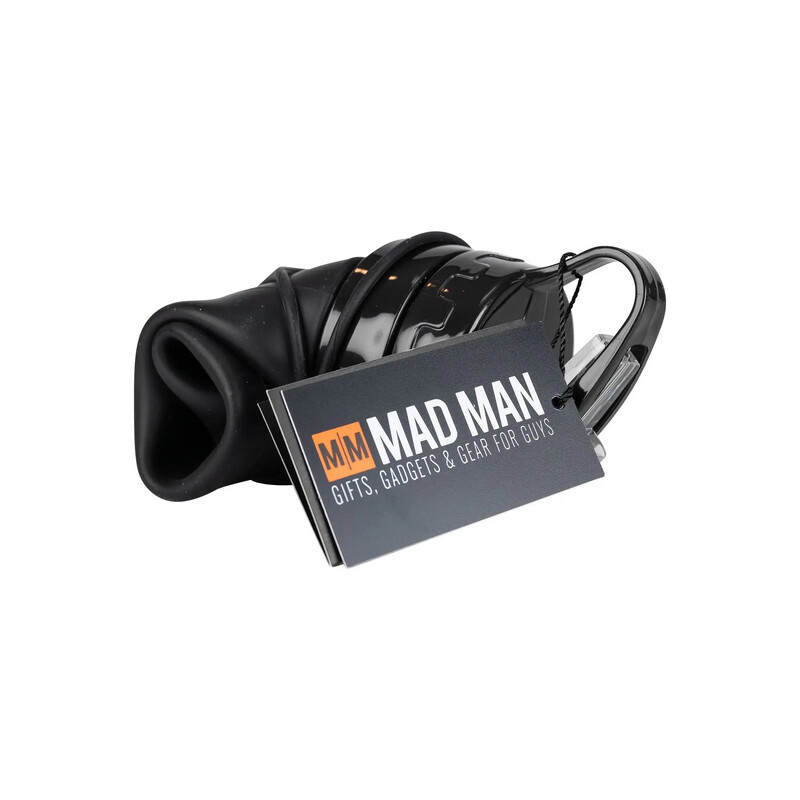 Mad Man Collapsible Water Bottle Black