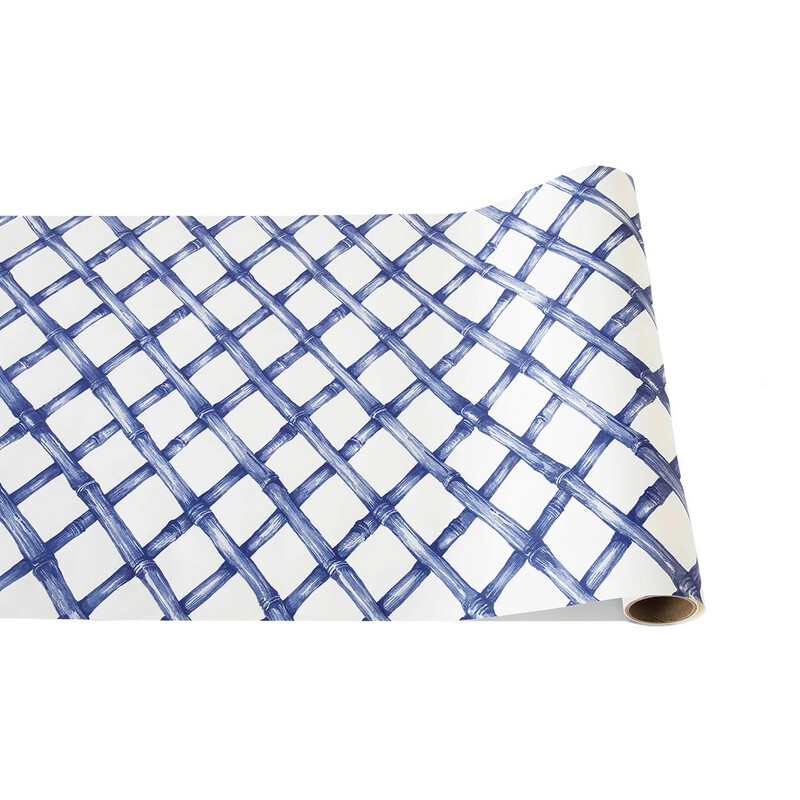 Hester &amp; Cook Blue Lattice Runner