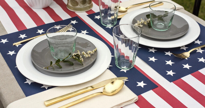 Hester &amp; Cook Stars On Blue Placemats