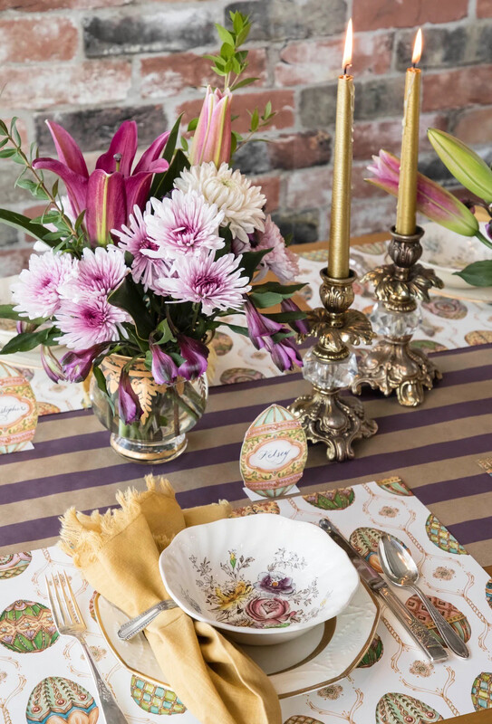 Hester &amp; Cook Kraft Purple Stripe Runner