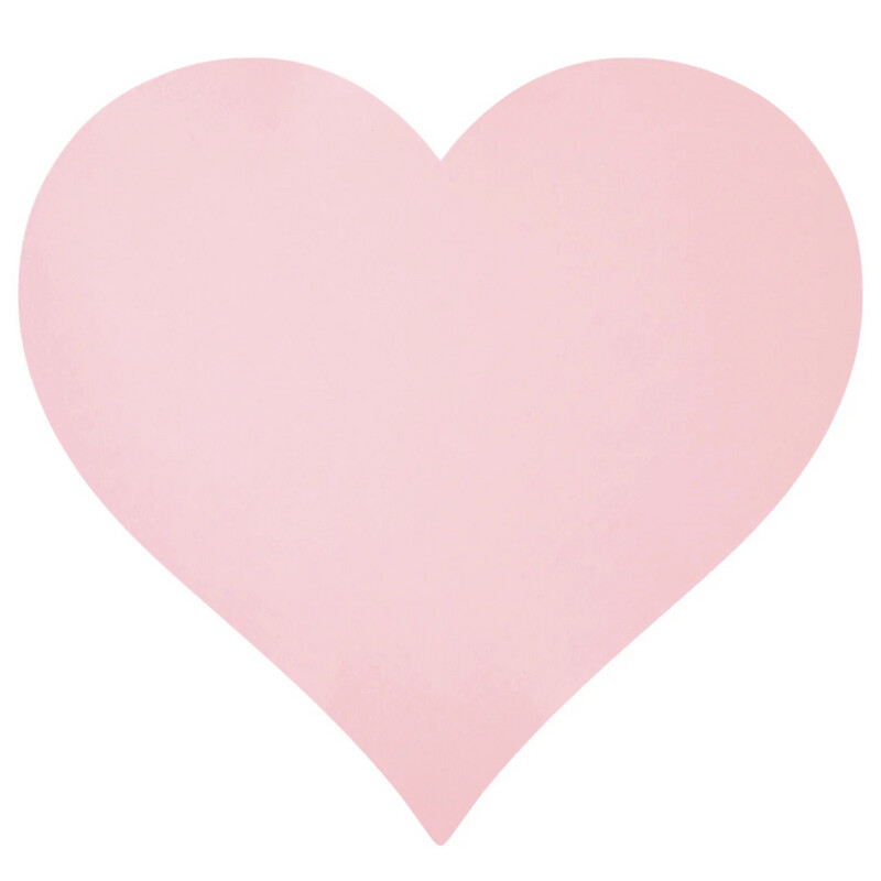 Hester &amp; Cook Pink Hearts Placemats
