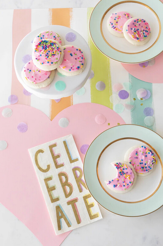 Hester &amp; Cook Pink Hearts Placemats