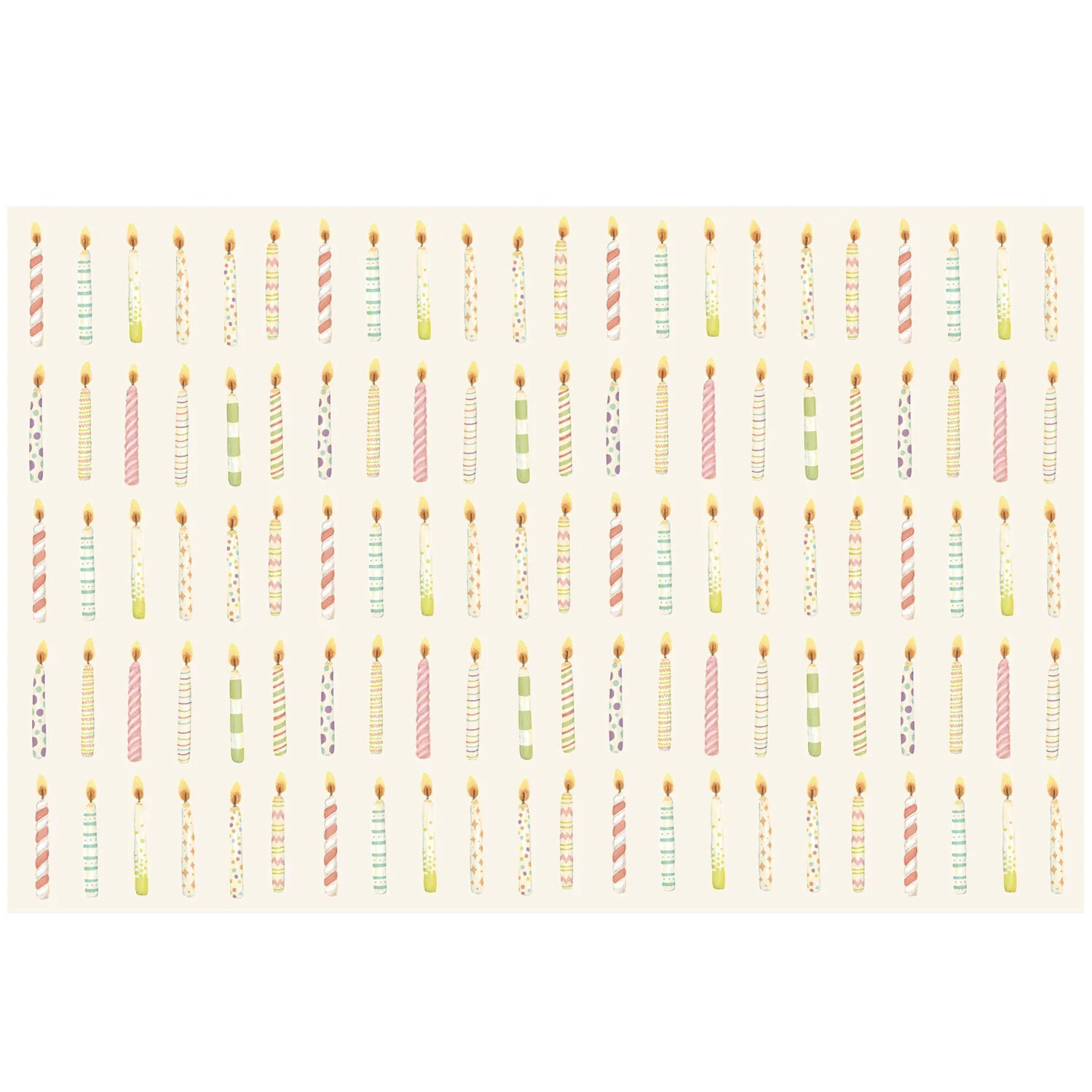 Hester &amp; Cook Birthday Candles Placemats