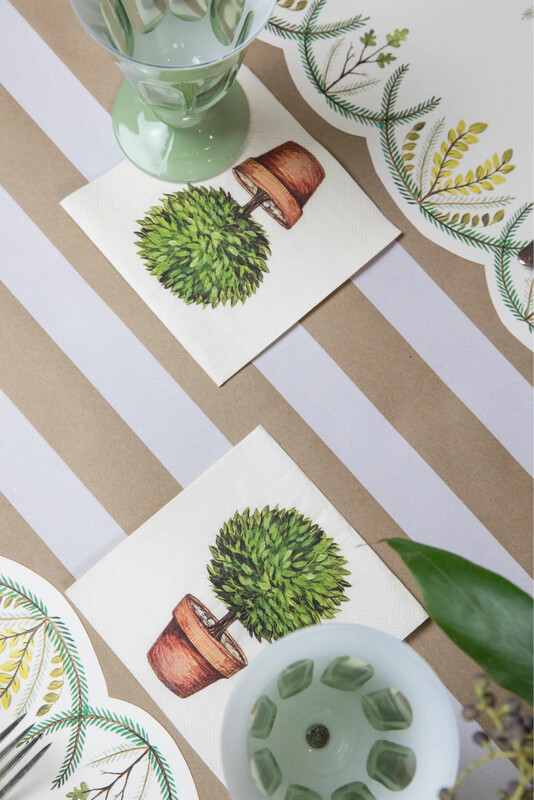 Hester &amp; Cook Topiary Cocktail Napkin