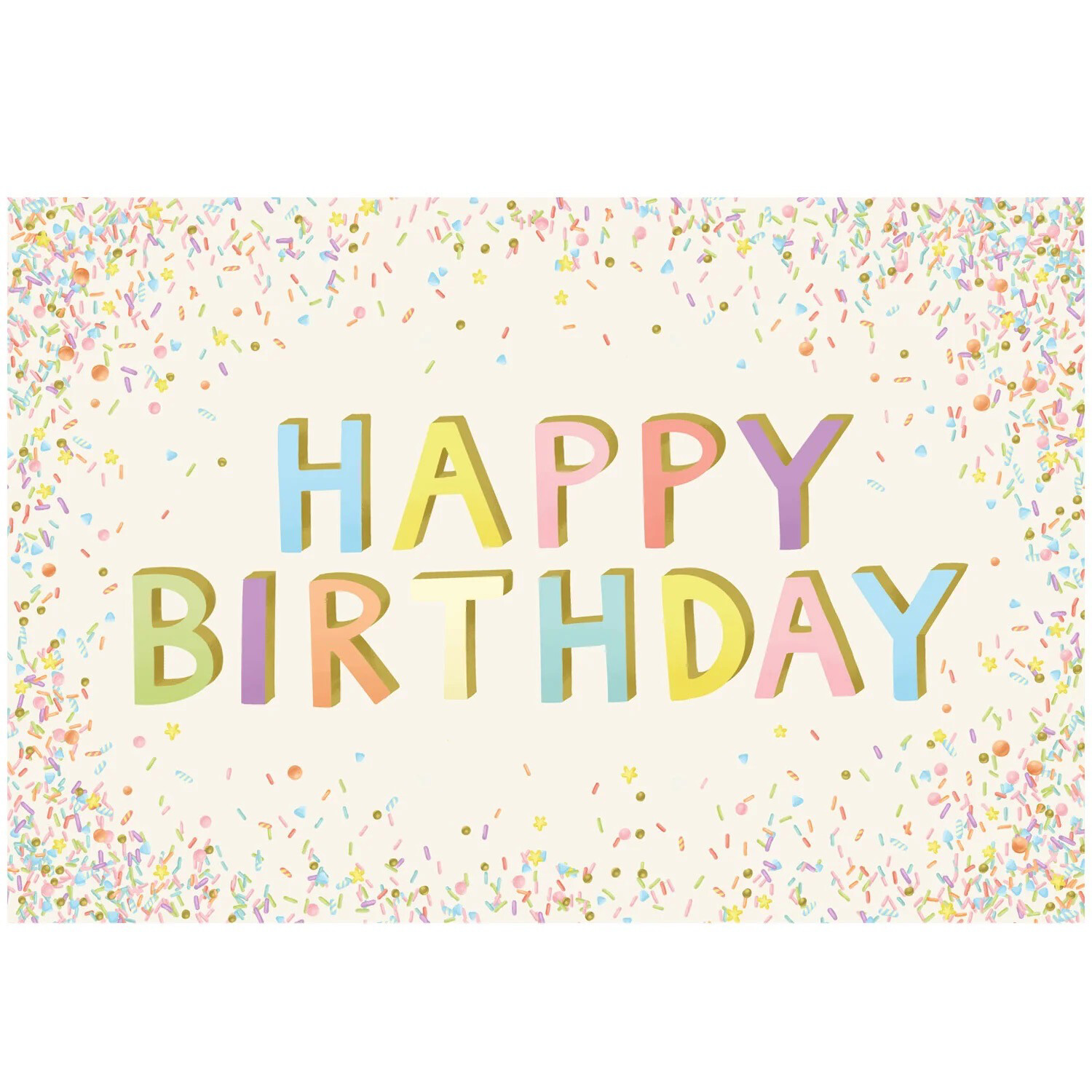 Hester &amp; Cook Happy Birthday Sprinkles Placemats
