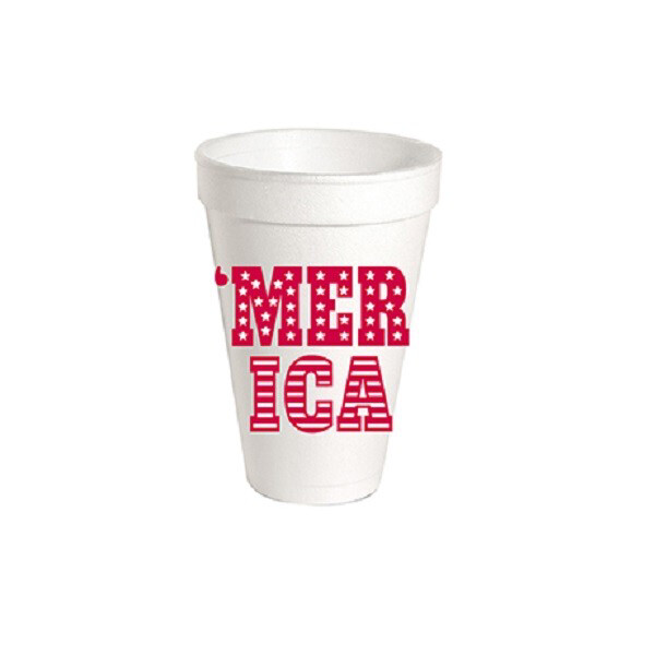 Rosanne Beck Styro Cups 'Merica